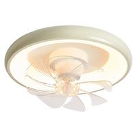 雷士 NVC Lighting照明 雷士 NVC Lighting风扇灯超薄吸顶灯带风扇 现代简约中低户客厅餐厅卧室LED吊扇灯 翠语36W丨米家摇头款