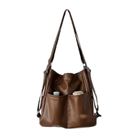 今年流行大多功能腋下包大容量托特包女单肩斜挎包包雅丹风