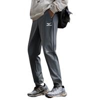 美津浓 Mizuno户外2024软壳裤男弹力冲锋裤防风防水登山裤 深灰 L