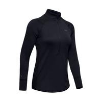 安德玛（UNDERARMOUR）ColdGear Base 4.0女子1/2拉链户外登山运动长袖T恤1343319 黑色001 M