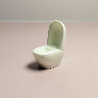玩家小将迷你微缩模型仿真家具卧室茶几家居套装维景观小模型摆件diy食玩 单个马桶