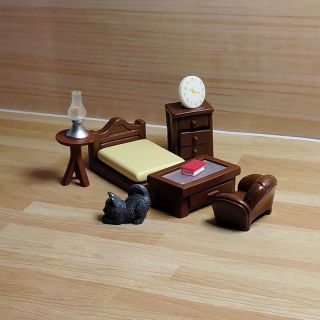 玩家小将迷你微缩模型仿真家具卧室茶几家居套装维景观小模型摆件diy食玩 套餐18【9件套】