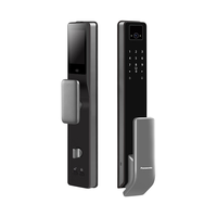 Panasonic 松下 智能门锁指纹锁3D人脸识别密码电子锁 可视猫眼大屏EMW4115YH金色