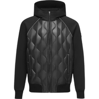 波司登 鹅绒羽绒服男女款轻薄连帽外套B30133744 黑色8056 160/84A