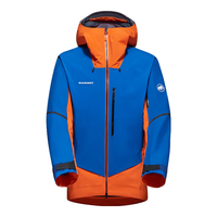 猛犸象（MAMMUT）【艾格极限】Nordwand 男士户外防风防水耐磨保暖夹克上衣冲锋衣 蓝橘拼色 L