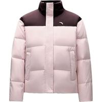 安踏速暖羽绒服丨三防奶糕面包服女冬季保暖外套立领棉服休闲上衣