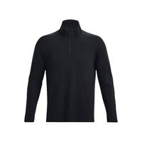 安德玛(UNDERARMOUR)秋冬Meridian男子1/4拉链训练运动长袖T恤1379673 黑色001 XL
