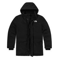 北面(The North Face)羽绒服男装款秋冬中长款派克大衣防水加厚保暖鹅绒外套 JK3/黑色/店长/评价有礼 L/175