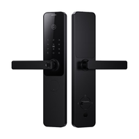 因硕智能门锁指纹锁可视猫眼密码锁家用防盗门NFC全自动电子锁 C02【可视猫眼】