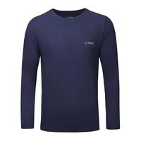 日高（NIKKO）户外长袖跑步T恤男运动速干衣登山吸汗透气上衣 2202宝蓝 XL