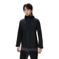 /可隆 KOLON SPORT防水冲锋衣 男子户外3L防风透湿撞色连帽夹克外套 LHJK5MNT03-BK 黑色 M 170/92A