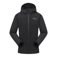 探路者（TOREAD）冲锋衣三合一户外徒步抓绒内胆防水透湿保暖外套男女24年秋冬 黑色-男款-TAWWBM91704 2XL