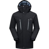 KAILAS凯乐石中长保暖冬季户外运动登山外套男款 墨黑