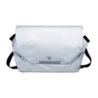 光影行星（GYXX）磁吸扣斜挎包男士单肩背包机能潮牌大容量邮差电脑包 冷光银-中号-适合14寸轻薄电脑