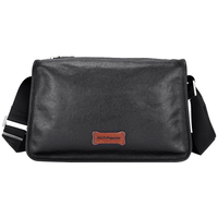 暇步士 单肩包男士商务通勤真皮斜挎包大容量简约斜挎单肩包