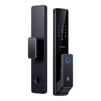 石将军3D人脸识别指纹锁可视猫眼智能门锁家用防盗门电子锁密码锁 F2标准版+全自动开关门+临时密码