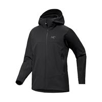始祖鸟（ARC'TERYX）Gamma LT/Hoody 男子户外连帽软壳衣 轻量夹克防风衣外套春秋男 Gamma Hoody-黑色-X07465 L(85-95kg)