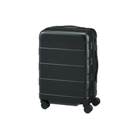 無印良品 MUJI可自由调节拉杆高度硬壳拉杆箱(36L) 行李箱 可登机 黑色4S 36L