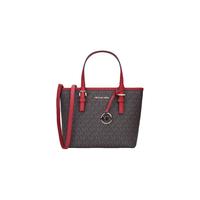 MICHAEL KORS 迈克·科尔斯 JET SET TRAVEL系列 女士手提包 35T9GTVT0B 深棕色配红色 迷你