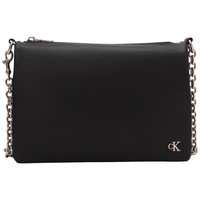 Calvin Klein女包24春夏小众优雅金属字母链条单肩斜挎小方包新年DH3570 001-太空黑 OS