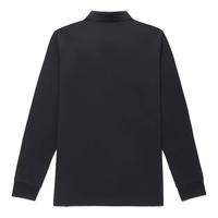 迪桑特（DESCENTE）运动休闲POLO衫男女翻领长袖百搭套头衫SQ123UPL11 黑色 XL (105) -（155-175斤）