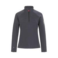 潮流百搭 女士深蓝色半拉链运动软壳衣