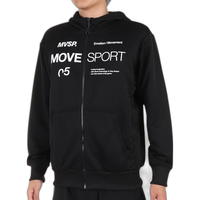 日潮跑腿DESCENTE迪桑特 男款轻薄运动连帽卫衣 黑色 3L A-108538