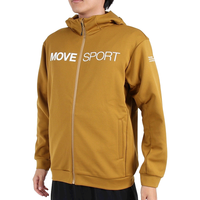 日潮跑腿DESCENTE迪桑特 男款柔软保暖运动连帽卫衣 浅褐色 3L A-