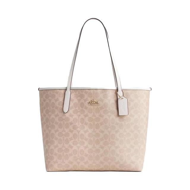 COACH 女式 City 标志性帆布手提包