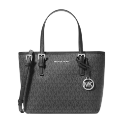 MICHAEL KORS MK JET SET TRAVEL系列 女士皮革手提单肩斜挎包 黑色