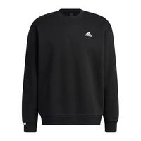 Adidas阿迪达斯LABEL SWEATER男女款加绒加厚长袖卫衣 IB2774冬季