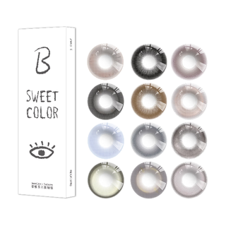 Sweet Color美瞳日抛10片【淡颜系列】自然三明治工艺日追彩色隐形眼镜 【柏林眼泪】冷调黄渐变 柔焦雾感 600度