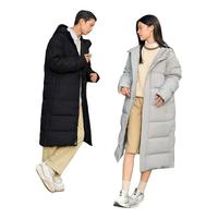 361°361羽绒服男女同款2024冬季防寒保暖长款羽绒服舒适连帽外套情侣