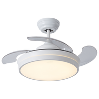 三雄极光风扇灯全光谱LED吊扇灯 智能电扇灯餐厅客厅家用一体隐形风扇吊灯 风韵-智能款36寸