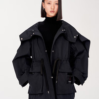 Fabrique两色白鹅绒三穿短款派克羽绒服冬季女