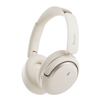 塞那 D50AI MAX头戴式蓝牙耳机主动降噪音乐耳机 全包式游戏耳机适用苹果华为白 米色|