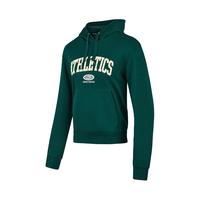 斯凯奇【亲肤柔软】女式卫衣针织连帽套头卫衣女长袖衫秋 园林绿/00XW M