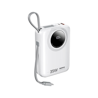 remax睿量 充电宝20000毫安时35W超级快充自带双线大容量移动电源可上飞机适用苹果华为小米手机笔记本