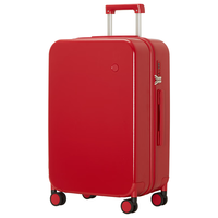 米熙 24英寸复古红行李箱防刮耐摔（结婚陪嫁）