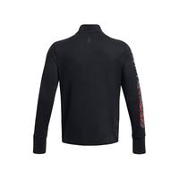 安德玛 UNDERARMOUR)秋冬RUN LAA男子 1/4拉链跑步运动长袖T恤1379305 黑色001 L
