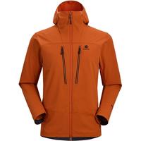 KAILAS凯乐石M13-PRO连帽软壳外套CORDURA耐磨弹力户外攀岩登山服男 氧化橙 M