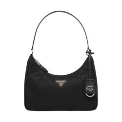 PRADA 经典银扣三角标 女士单肩包