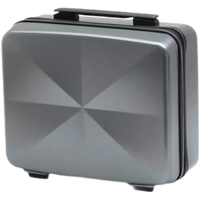 乐上(LEXON)行李箱小型登机手提箱15英寸迷你旅行箱高颜值耐磨抗摔银灰色