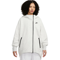 耐克NIKE夹克女帽衫TCH FLC OS FZ外套FB8244-013浅灰S