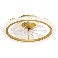 雷士 NVC   Lighting照明 雷士 NVC   Lighting 吊扇风扇电扇吸顶灯客厅餐厅卧室房间灯 北欧简约冬夏两用中低户 36W 1头 金三色6档风速定时