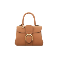 DELVAUX Brillant系列 包包女包斜挎奢侈品新品单肩包迷你新年礼物 焦糖色