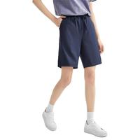 佐丹奴 女士四面弹松紧腰直筒休闲短裤