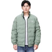 JEEP SPIRIT羽绒服男士白鸭绒2024冬季轻薄款保暖双面穿立领外套男防寒服 豆绿色(双面穿) XL