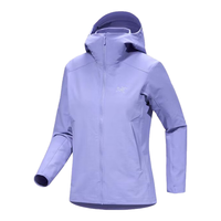 始祖鸟(ARC'TERYX)女士夹克 GAMMA 轻便多功能透气防风防雨软壳连帽夹克 Moonstone紫色 XXS
