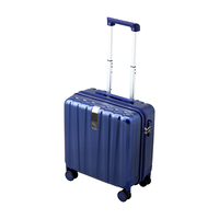 汉客行李箱男拉杆箱女登机旅行箱16英寸黛蓝色密码箱镇店之宝再次升级 16英寸【短途 35升可登机尺寸】